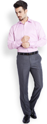

Raymond Men's Solid Formal Red Shirt
