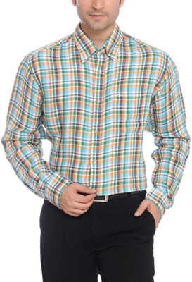 

ColorPlus Men's Solid Formal Blue Shirt
