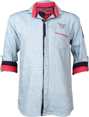 

Kidzee Boys Solid Casual Blue Shirt