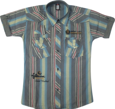 TYCON Boys Striped Casual Multicolor Shirt