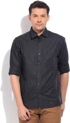 

John Players Men's Solid Casual Grey Shirt, 1a4