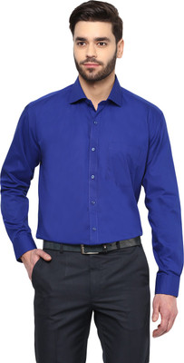 DENNISON Men Solid Formal Blue Shirt DENNISON Men Solid Formal Blue Shirt
