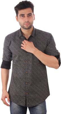 

Studio Nexx Men's Printed Casual Black Shirt