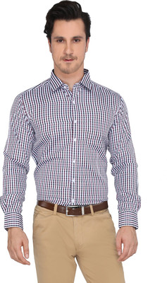 

Devaa Men's Checkered Casual Shirt, Black;maroon