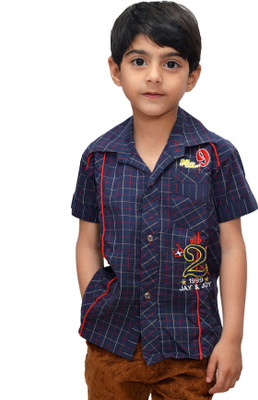 

Crux & Hunter Boy's Graphic Print Casual Multicolor Shirt