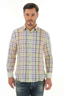 

Jack & Jones Men' Checkered Casual Multicolor Shirt, Mint