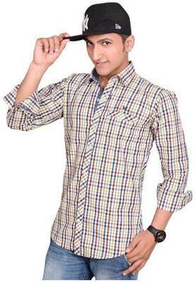 

Anry Men's Solid Casual Maroon Shirt
