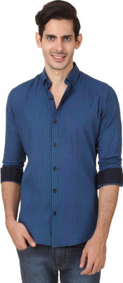 

Smith Soul Men' Checkered Casual Green, Blue Shirt, Blue;green
