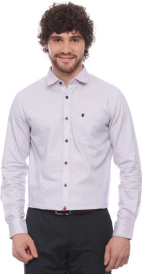 

D'Indian Club Men's Self Design Formal Pink Shirt, Light pink