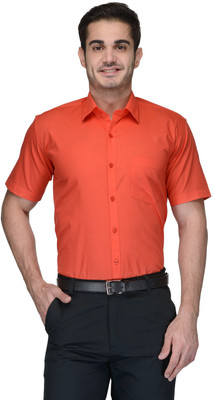 

FabTag - Being Fab Men's Solid Formal Orange Shirt