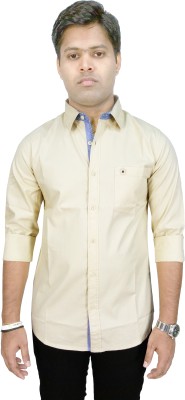 SOUTHBAY Men Solid Casual Beige Shirt