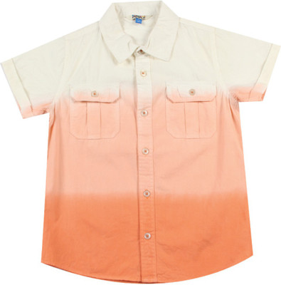 

People Boys Casual Shirt, Orange