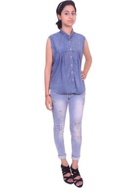 Adhaans Skinny Women's Light Blue Jeans