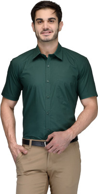 

FabTag - Being Fab Men's Solid Formal Green Shirt
