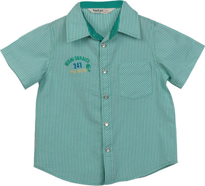 

Beebay Boys Striped Casual Shirt, Green stripe