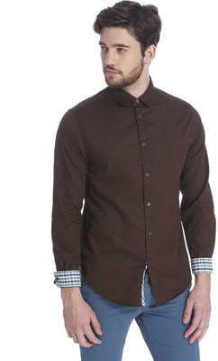 

Jack & Jones Men' Solid Casual Brown Shirt, Plum perfect