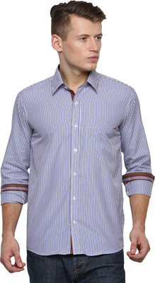 

Trendster Men's Striped Formal Normal Collar Shirt, Multicolor