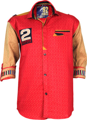 

Kidzee Boys Self Design Casual Red Shirt