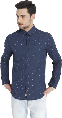 

Jack & Jones Men's Printed Casual Blue Shirt, Navy blazer