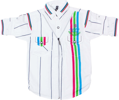 

Bad Boys Boys Striped Casual White Shirt