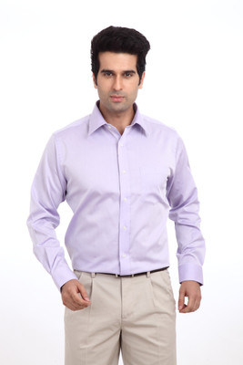 

Park Avenue Men's Solid Formal Purple Shirt
