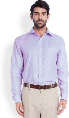 

Park Avenue Men's Solid Formal Purple Shirt