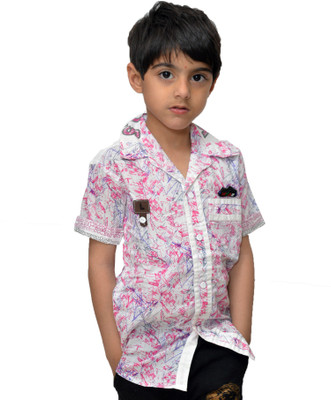

Crux & Hunter Boy's Graphic Print Casual Multicolor Shirt