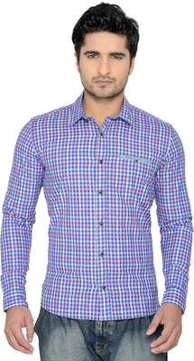

Thinc Men's Checkered Casual Pink Shirt