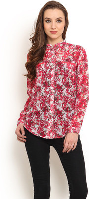 

Trend Arrest Women's Printed Casual Pink Shirt