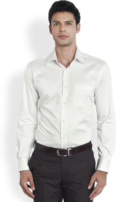 Raymond Men's Solid Formal Beige Shirt, Light fawn