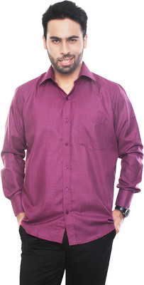 

Vinara Trends Men's Solid Formal Point Collar Shirt, Pink