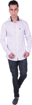 

Cotblend Men's Checkered Casual Red Shirt