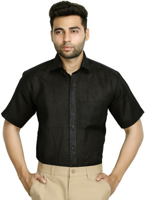 

Studio Nexx Men's Solid, Woven Formal Black Shirt