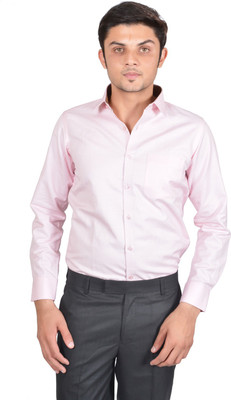 

Kriss Men's Solid Formal Pink Shirt