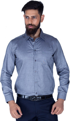 

Integriti Men's Solid Casual Grey Shirt, Dark grey