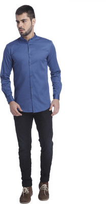 

Jack & Jones Men's Solid Casual Blue Shirt, True navy