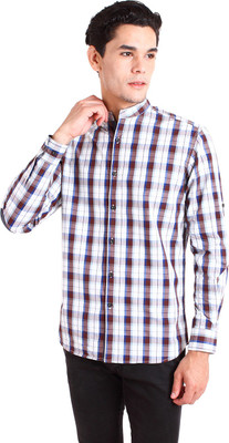 

Chokore Men Checkered Casual Multicolor Shirt, White