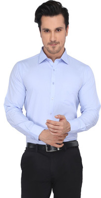 

Devaa Men's Solid Formal Shirt, Sky blue
