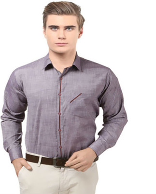 FabTag - MESH Men Solid Casual Red Shirt