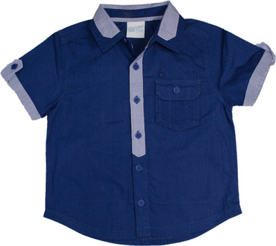 

FS Mini Klub Women Printed Casual Blue Shirt, Navy
