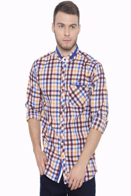 

Fifty Two Men's Striped Casual Blue Shirt