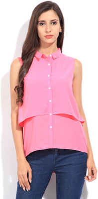 

United Colors of Benetton. Women' Solid Casual Pink Shirt, 26a