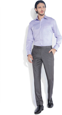 

Raymond Men's Striped Formal Blue Shirt, Light blue