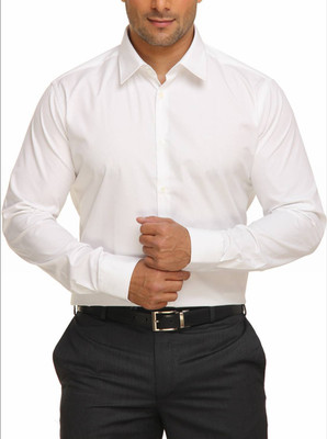 

Park Avenue Men's Solid Formal Shirt, White