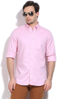 

Gant Men's Solid Casual Pink Shirt, Warm pink