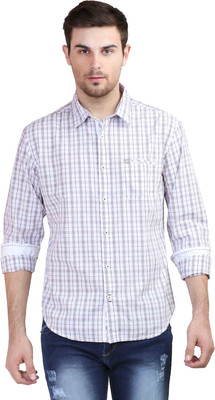 Showoff Men Striped Casual Blue Shirt Showoff Men Striped Casual Blue Shirt
