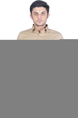 

Kriss Men' Solid Formal Beige Shirt
