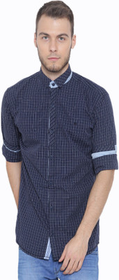 

Fifty Two Men's Striped Casual Blue Shirt