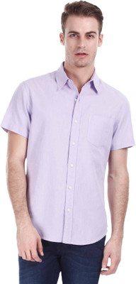 

Zobello Men's Solid Casual Shirt, Lavender