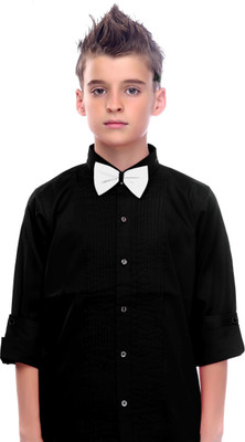 

MashUp Boys Solid Party Black Shirt(Pack of 2)